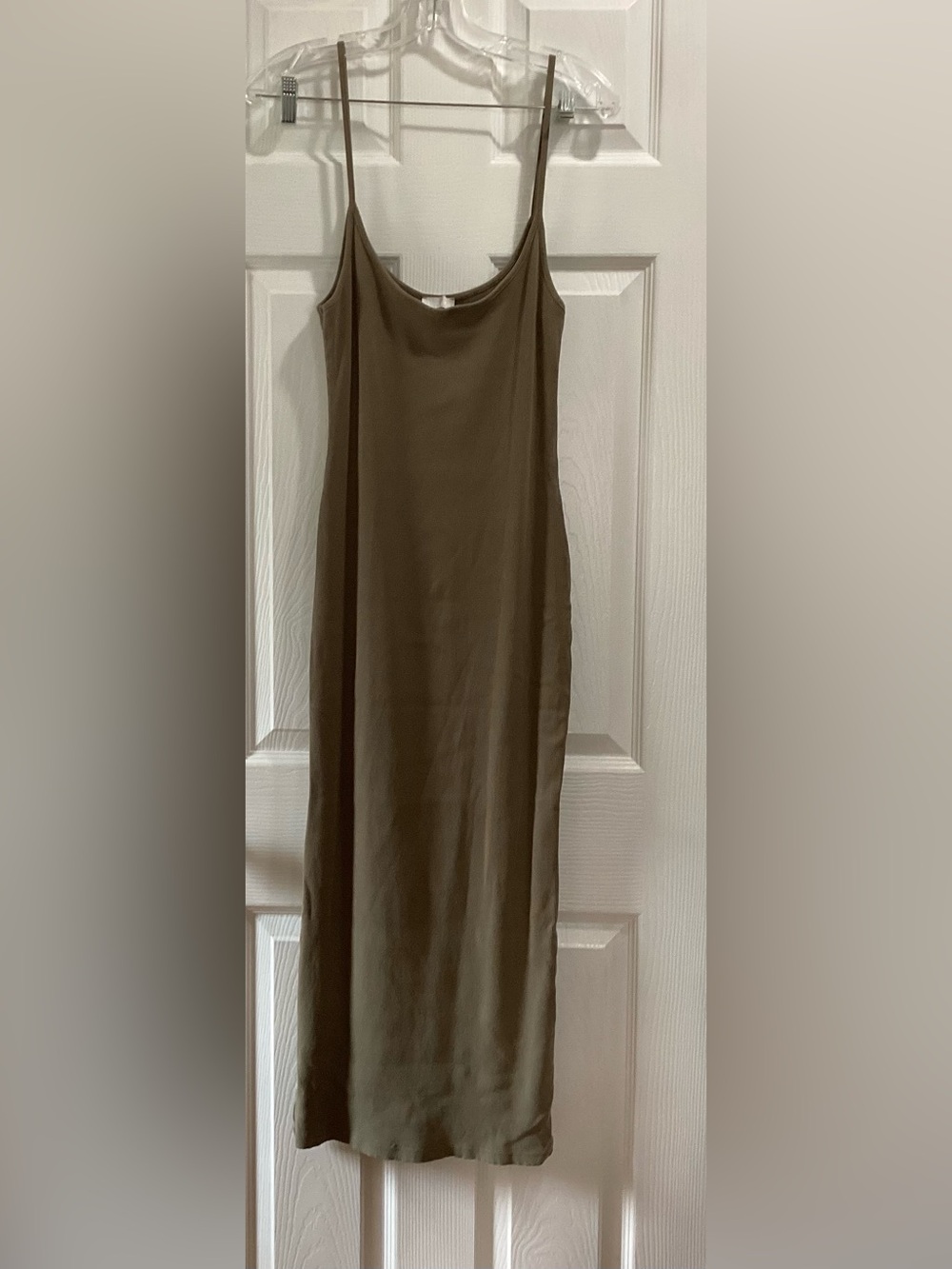 Meshki Ribbed Tank Dress in Taupe